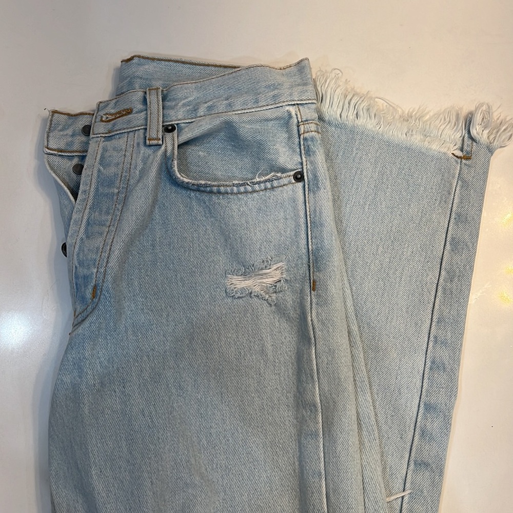 Carmar mid rise jeans cropped and ripped Size 26 - Picture 2 of 5